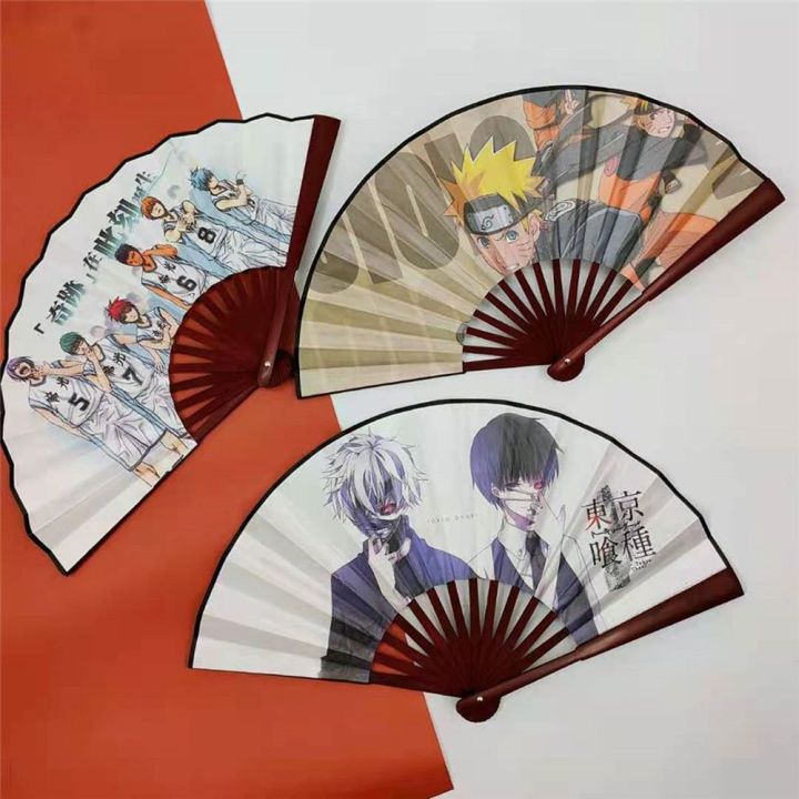 XIEGK Colorful Unisex Cosplay Handmade Summer Gift Dance Paper Fan ...
