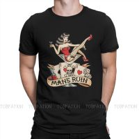 Martini Pin Up Girl Tshirt Black for Men Oversized T Shirt Graphic Mens Tops Streetwear