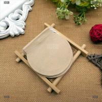 ICEB 100PcsLot Round Tea Bags Empty Filter Paper Teabags with String for Herb Tea