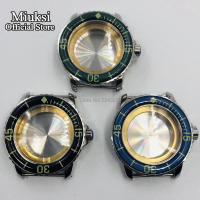 Miuksi 45มม. กรณี Luminous เซรามิค Bezel Fit NH35 NH36 ETA 2836 Miyota 8205 8215 821A Mingzhu DG2813 3804 Seagull 1612การเคลื่อนไหว