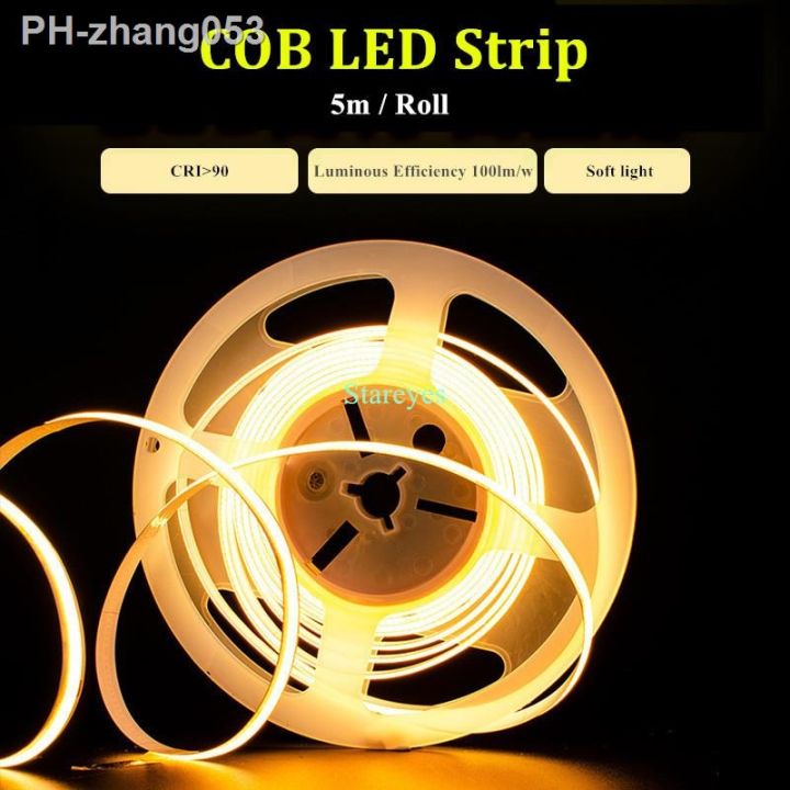 fcob-led-strip-light-320-384-528-led-m-5m-dc12v-24v-high-density-flexible-fob-cob-led-light-ra-90-led-tape-rope-linear-dimmable