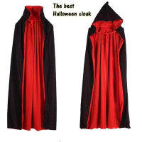 Gothic Hooded Cloak ผู้ใหญ่ Elf แม่มดยาว Purim Carnival ฮาโลวีน Cloaks Capes Robe Larp ผู้หญิงผู้ชายแวมไพร์ Grim Reaper Party