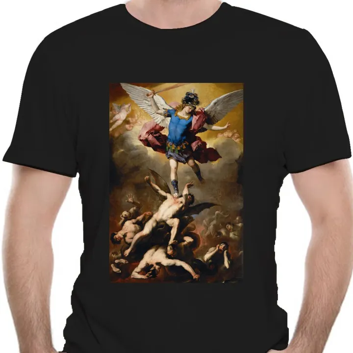 St Michael The Archangel Artwork T shirt st michael graphic print angel ...