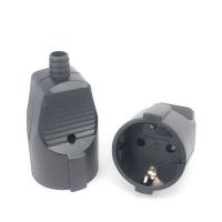 【YF】 Euro German standard Extension Cord Connection Plug Male Female Butt EU Socket 16A 250V Grounded Power Cable Connector