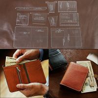 1Set DIY Acrylic Template New Fashion Long Wallet Mens Clutch Leather Craft Pattern DIY Stencil Sewing Pattern 10cm*13.5cm