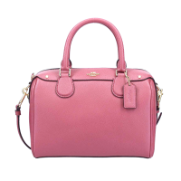 กระเป๋าถือ Coach แท้ หนังแท้ ฟอกแบบกันรอยขีดข่วน สีสวยมาก มีสายยาว  COACH 57521 MINI BENNETT SATCHEL IN CROSSGRAIN LEATHER