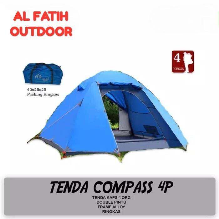 Tenda Compass Frame Alloy Kapasitas Orang Model Pintu Lazada