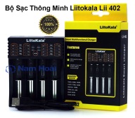 Bộ sạc LiitoKala Lii-402 cho pin sạc 26650, 18650, AA, AAA,... Sạc tất cả thumbnail