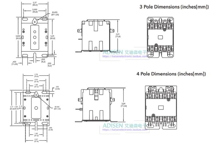 จัดหา-hcc-3xt02cy-120v-ฮาร์ทแลนด์ควบคุมคอนแทคเตอร์ไฟฟ้ากระแสสลับสามเฟส