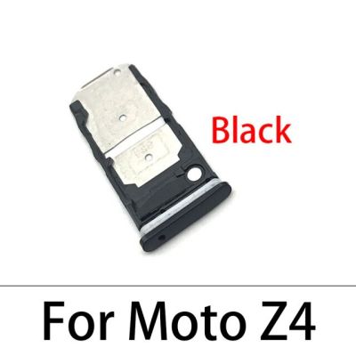 【☊HOT☊】 nang20403736363 ใหม่สำหรับ Motorola Moto Z4/หนึ่งซิมการ์ดซูมถาดใส่ซิมผู้ถือชิ้นส่วนอะไหล่สีดำสีม่วง