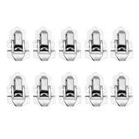 ◊✓■ 10Pcs Stainless Steel Buckle Hasp Silver Toggle Latch Clasps Wood Box Case Suitcase Hasps Clasp Holder 54x29mm