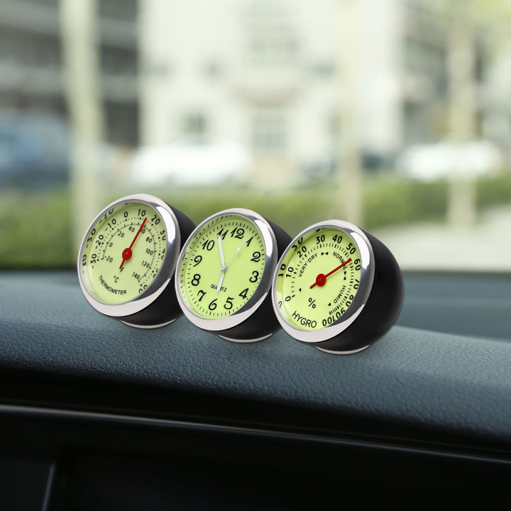 Car Mini Interior Thermometer Mechanical Analog Gauge Meter Universal  Ornament 