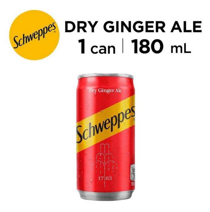 Schweppes Dry Ginger Ale Mini 180Ml | Lazada PH