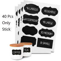 40PcsSet Waterproof Chalkboard Kitchen Spice Label Stickers Home Jars Bottles Tags Blackboard Labels Stickers