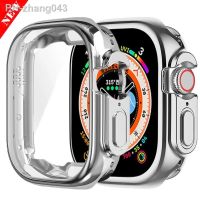 Screen Protector For Apple Watch Case Ultra 49mm 45mm 41mm 44mm 38mm Full TPU bumper Cover accessories iwatch series 7 8 SE 6 54