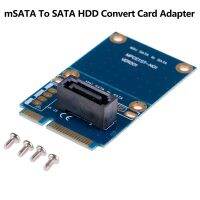 【Free-delivery】 Smart Automation MSATA Mini PCI-e SATA SSD Slot เป็น7 Pin SATA HDD แปลงการ์ดอะแดปเตอร์