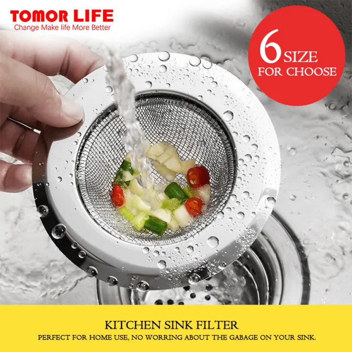 Tomor Life Leak Net Home Floor Drain Kitchen Sink Slag Stainless Steel ...