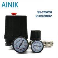 【hot】∋✢ Compressor Pressure 4 Port 220V/380V Manifold Regulator 30-120PSI with Gauge