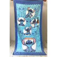 ❖☄✽ Disney Cute Stitch Baby Cotton Beach Towel Soft Water Absorbing Breathable Children Adult Beach Towel Blanket Throw Gift Rug