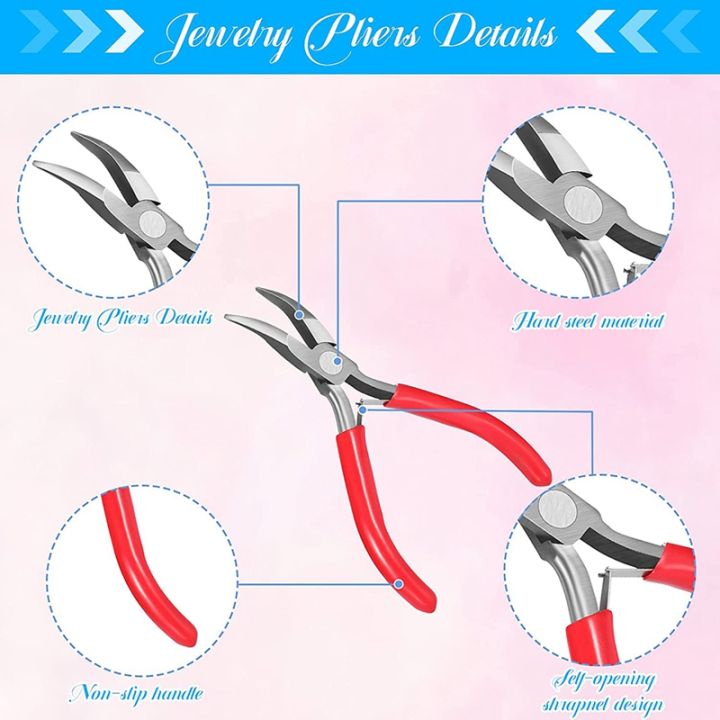 8-pieces-jewelry-making-pliers-tool-kit-needle-nose-pliers-round-nose-pliers-nylon-jaw-pliers-for-jewelry-diy