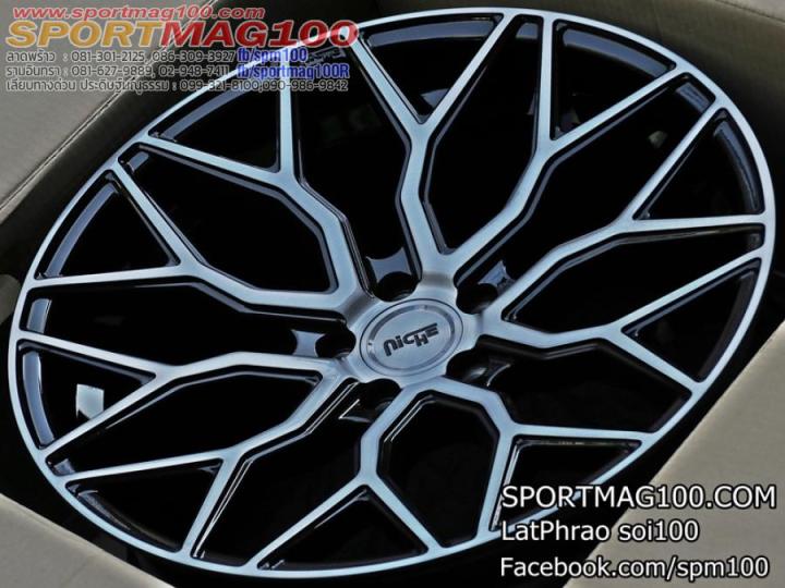 แม็กซ์ใหม่usa-niche-mazzanti-สีดำเงาแลคเกอร์เคลียร์-ล้อหน้า-9นิ้ว-ล้อหลัง-10-5นิ้ว-20นิ้ว-5รู112