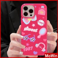 Mowin - เข้ากันได้สำหรับ เคสไอโฟน เคสไอโฟน11 เคส iphone 11 สำหรับ iPhone 14 Pro Max เคสไอโฟนสีชมพูเคสนิ่ม TPU เคลือบเงากันกระแทกป้องกันกล้องสีชมพูหวานโบว์เข้ากันได้กับ iPhone 13 Pro max 12 Pro Max 11 xr xs max 7Plus 8Plus