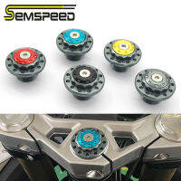 SEMSPEED รถจักรยานยนต์ด้านหน้าส้อมหนีบหมวกด้านบนสามบนพวงมาลัยอะแดปเตอร์สกรูสำหรับ CFMOTO 450SR 2022-2023