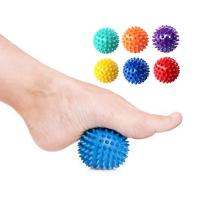 6.5CM 6 Colors Fitness PVC Hand Massage Ball Soles Hedgehog Sensory Training Grip the Ball Portable Physiotherapy Ball Plantar Shoes Accessories