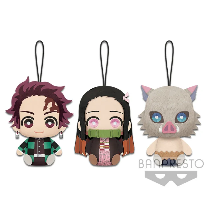 BANPRESTO DEMON SLAYER: KIMETSU NO YAIBA PLUSH VOL. 1 (TANJIRO, NEZUKO ...