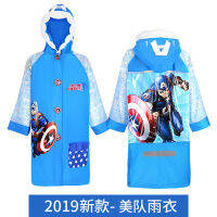 High Quality kids Raincoat Inflatable Cap Children US Captain Rainproof Poncho Boys Rainwear Rainsuit Outdoor gifts