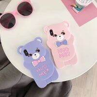 [ข้อเสนอพิเศษ] Romwe 3D การ์ตูน Kawaii Bow Tie Bear สำหรับ Huawei P30 P20 Lite P สมาร์ท Z Y9 Prime Y6 Y5 Nova 5i 5 4 3i Honor Play3 9x Pro 8x 10i 20