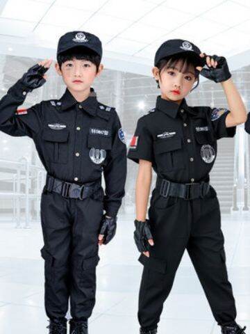 Children's special police uniform, little police costume, kindergarten ...