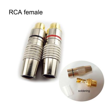 ；【‘；  Plated RCA Male Female Jack Plug To Rca Female Male Connector For Audio Video Adapter Cable Convertor Coaxial Cable