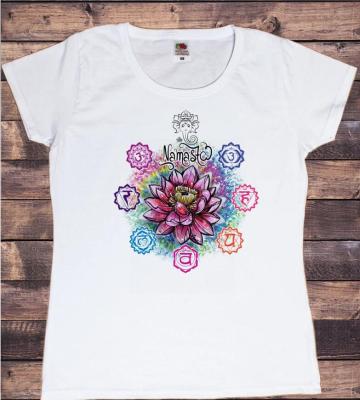 Rainbow Namaste Lotus กราฟิกพิมพ์ Tshirt ผู้หญิงสมาธิ Breathe เสื้อ T หญิงโยคะท่าทางเสื้อยืดหญิงฤดูร้อน Tops Tee