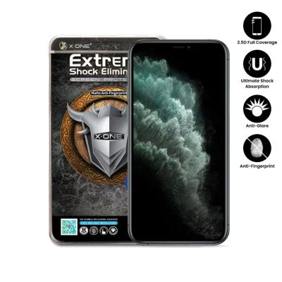 Apple iPhone 11 Pro Max/xs Max ( 6.5 ") X-One Full Coverage Extreme Series Matte Anti Fingerprint Screen Protector