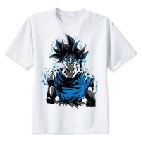 เสื้อยืดโอเวอร์ไซส์DRAGON BALL Saiyan Dragonball Z DBZ Goku 010 เสื้อยืดคอกลมสีขาวS-3XL  JU2Y