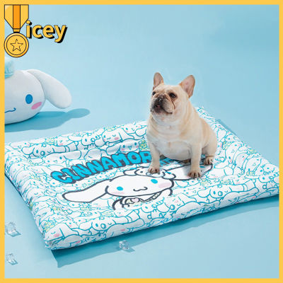 Iceyhome แผ่นน้ำแข็งเสื่อฤดูร้อนเย็นสบายสัตว์เลี้ยงกันน้ำ,บ้านสัตว์เลี้ยงเตียงนอนให้ความรู้สึกระบายอากาศได้ดีสำหรับสุนัขแมว