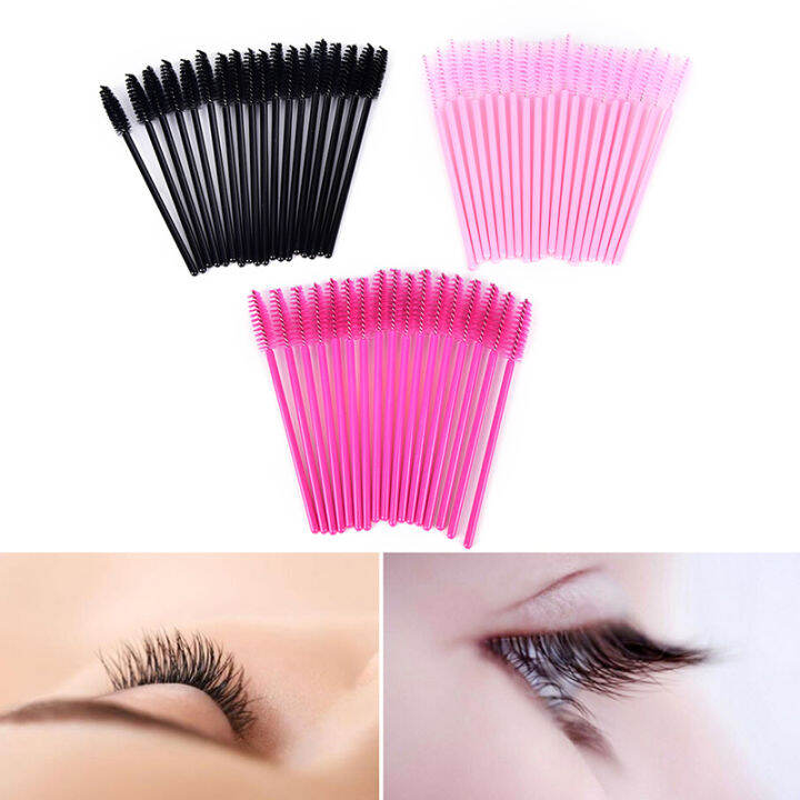 nansouf-50pcs-แปรงขนตาทิ้งมาสคาร่า-wands-applicator-spoolers-แต่งหน้าเครื่องมือ