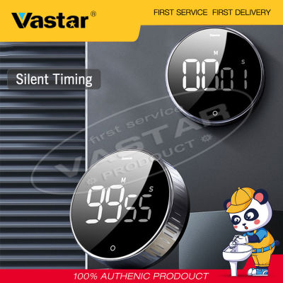 Vastar LED นาฬิกาจับเวลาทำอาหารแบบดิจิตอลสำหรับทำอาหารฝักบัวศึกษานาฬิกาจับเวลานาฬิกาปลุกแม่เหล็กอิเล็กทรอนิกส์ตัวนับถอยหลังทำอาหารจับเวลา