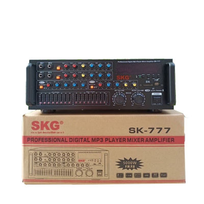 SKG เครื่องแอมป์ขยาย Bluetooth USB 5000w P.M.P.O รุ่น SK-777