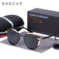 ❁✽ BARCUR Fashion Polarized Women Sunglasses Round Sun Glass Ladies Lunette De Soleil Femme