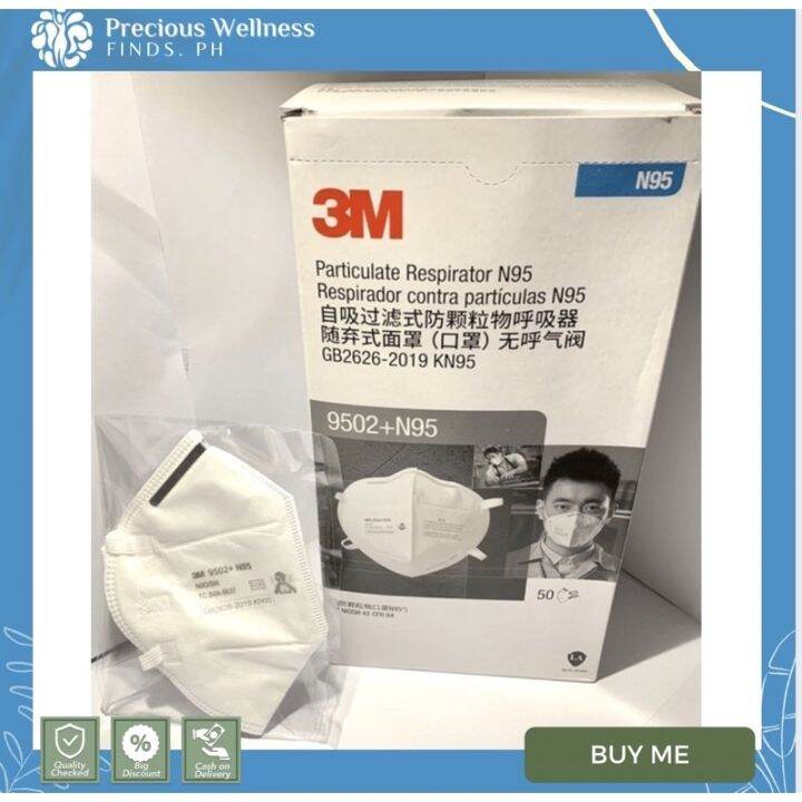 9502 N95 3M Particulate Respirator NIOSH Approved [ 10 Pieces 1 Box Of ...