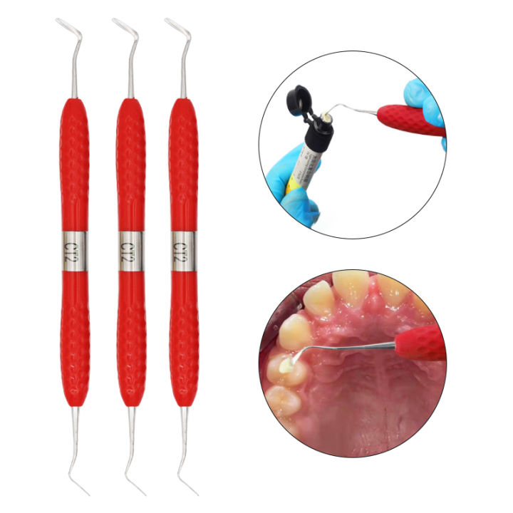 1ชิ้นทันตกรรมคอมโพสิตเรซิ่นบรรจุไม้พายความงามฟื้นฟูชุดเรซิ่นฟิลเลอร์ชุดเครื่องมือทันตกรรมฟื้นฟูไม้พายเครื่องมือ