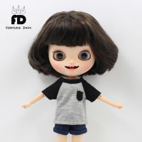 【CW】DBS Blyth Doll Icy T-Shirt Shorts Pants Cool Girl Boy Casual Shirt,Only Clothes No Doll