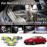 16Pcs White Canbus Error Free For Mercedes Benz E class W207 C207 Coupe LED Interior Light + License Plate Lamp Kit (2009-2016)