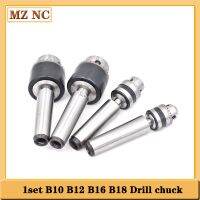 1 ชุดไฟหน้าที่กุญแจเจาะเชยมอร์สกรวย MT2 B10 B12 B16 B18 เจาะ Chuck Taper Arbor สําหรับเครื่องเจาะ