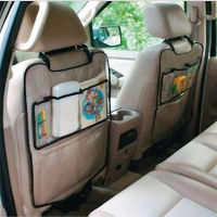 Auto Seat Back Protector Cover For Children Kick Mat Storage Bag Foldable Auto Backseat Storage Pockets Interior Accessories