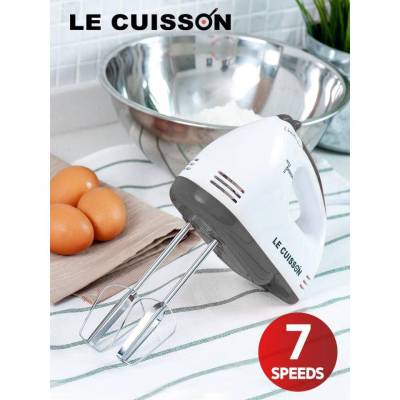 เครื่องตีไข่อเนกประสงค์  เครื่องตีไข่ในครัวเรือน LE CUISSON เครื่องตีไข่ไฟฟ้า เครื่องผสมอาหาร รุ่น LY-610 LE CUISSON Hand mixer โหมดปรับความเร็ว 7 ระดับ