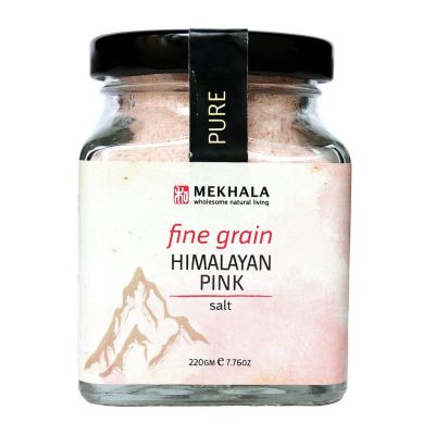 ☘️โปรส่งฟรี☘️ MEKHALA เมขลา เกลือชมพูหิมาลายานแบบละเอียด 220ก. Pink Himalayan Salt 100% แร่ธาตุ 84 ชนิด มีเก็บปลายทาง