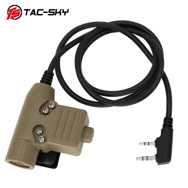 TAC SKY PTT U94 PTT Tactical PTT Military Headset Walkie-Talkie Ptt ...